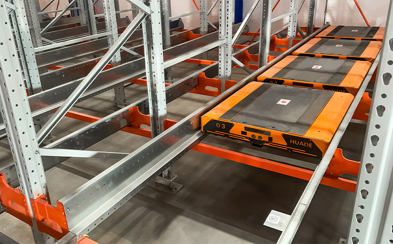 #HUAYIDE Four-Way Shuttle System On-Site