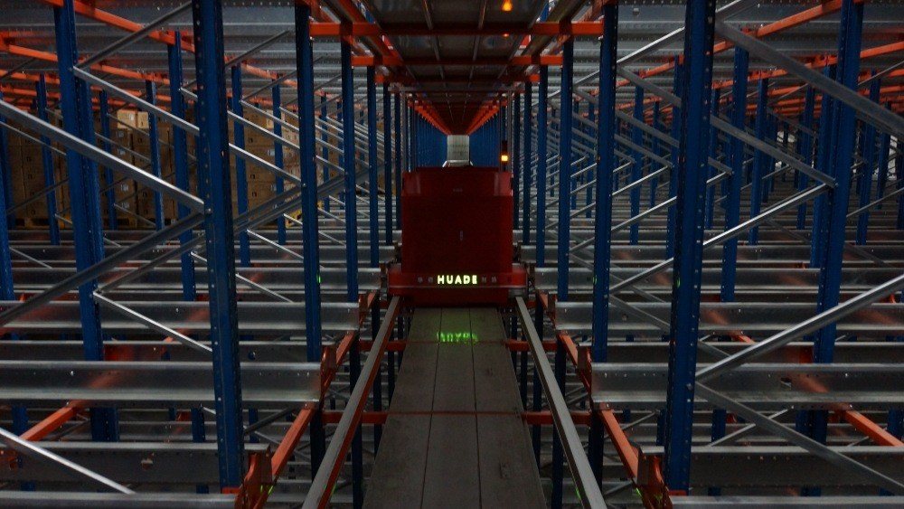 Mother child shuttle + Lifter type multi deep dense storage