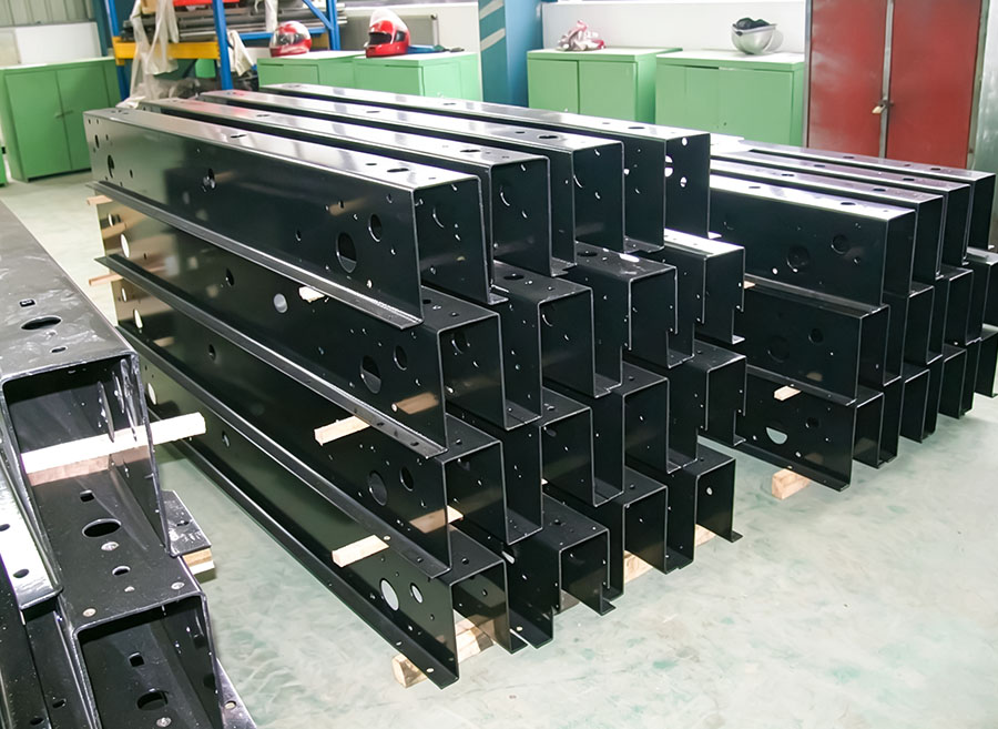 HUADE mobile base for a mobile pallet racking system