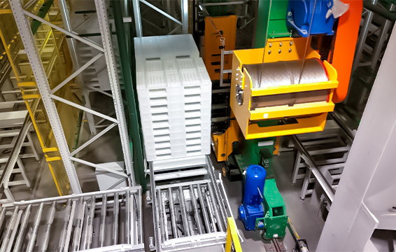 ASRS Stacker Crane and Pallet Conveyor System