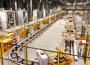 Automated Material Handling in Russia Beer Warehouse